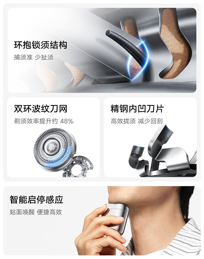 Детальне зображення лез Xiaomi Mijia Portable Electric Shaver Pro