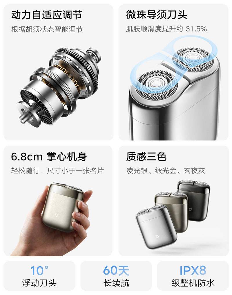Захист від води Xiaomi Mijia Portable Electric Shaver Pro