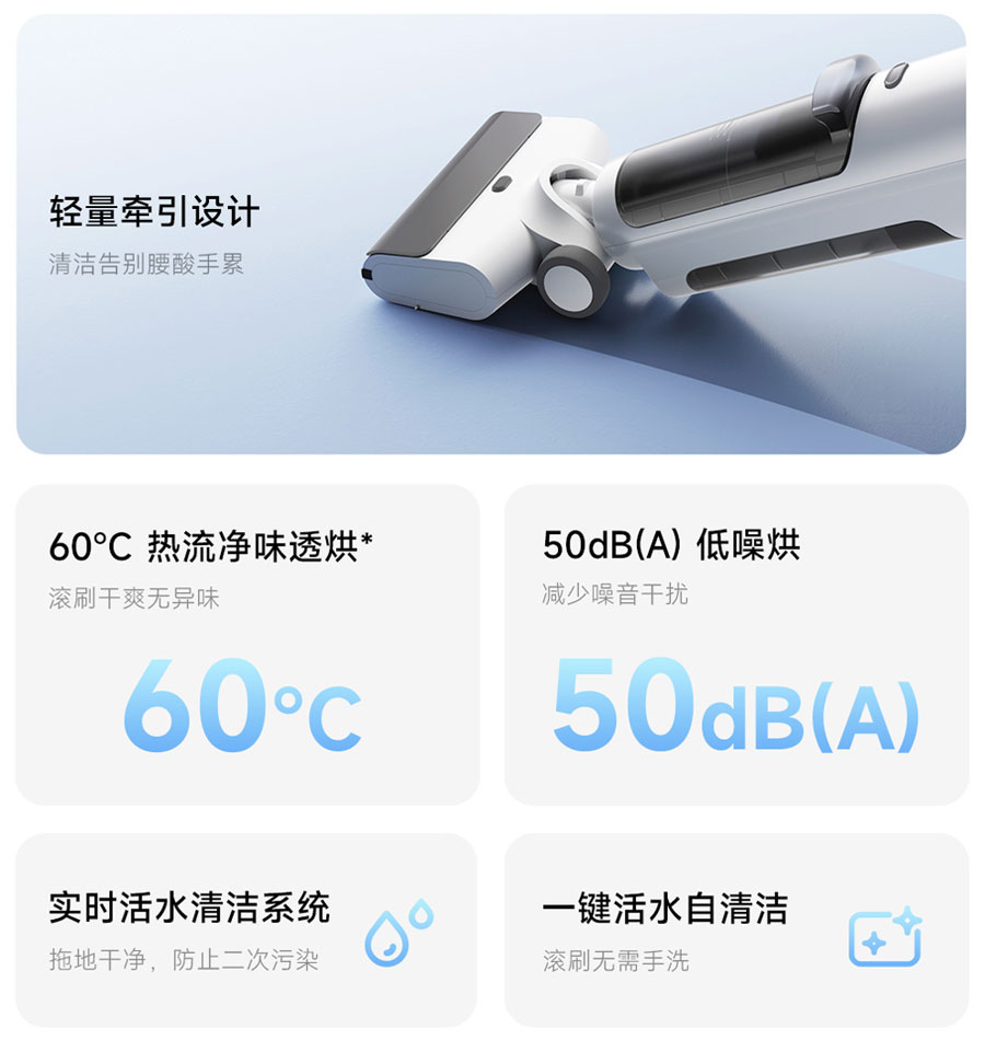 Детали конструкции Mijia Wireless Floor Cleaner 5C