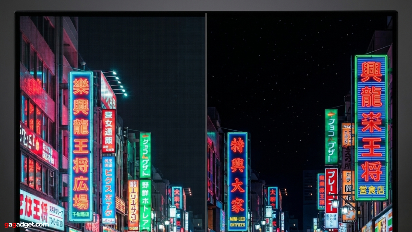 Mini-LED OLED contraste de luminosité comparaison des performances HDR