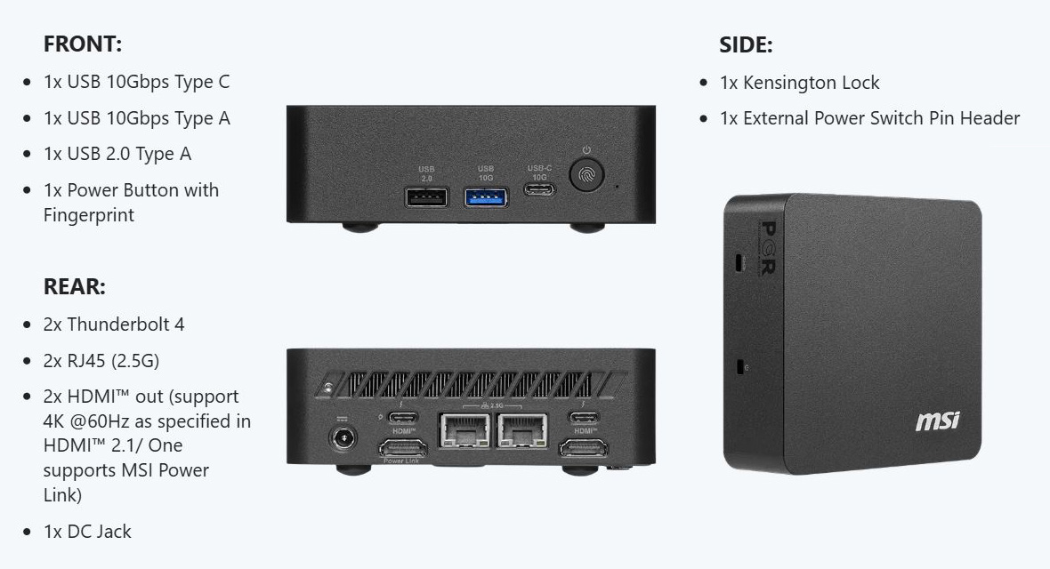 MSI Cubi NUC AI+