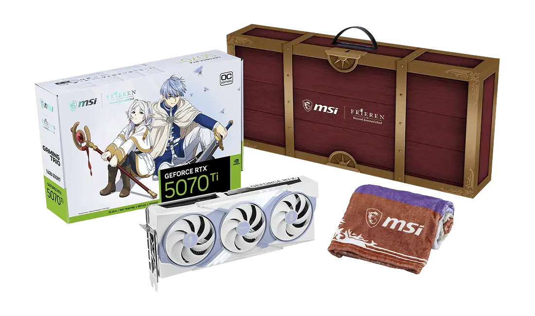 MSI GeForce RTX 5070 Ti Frieren Edition case