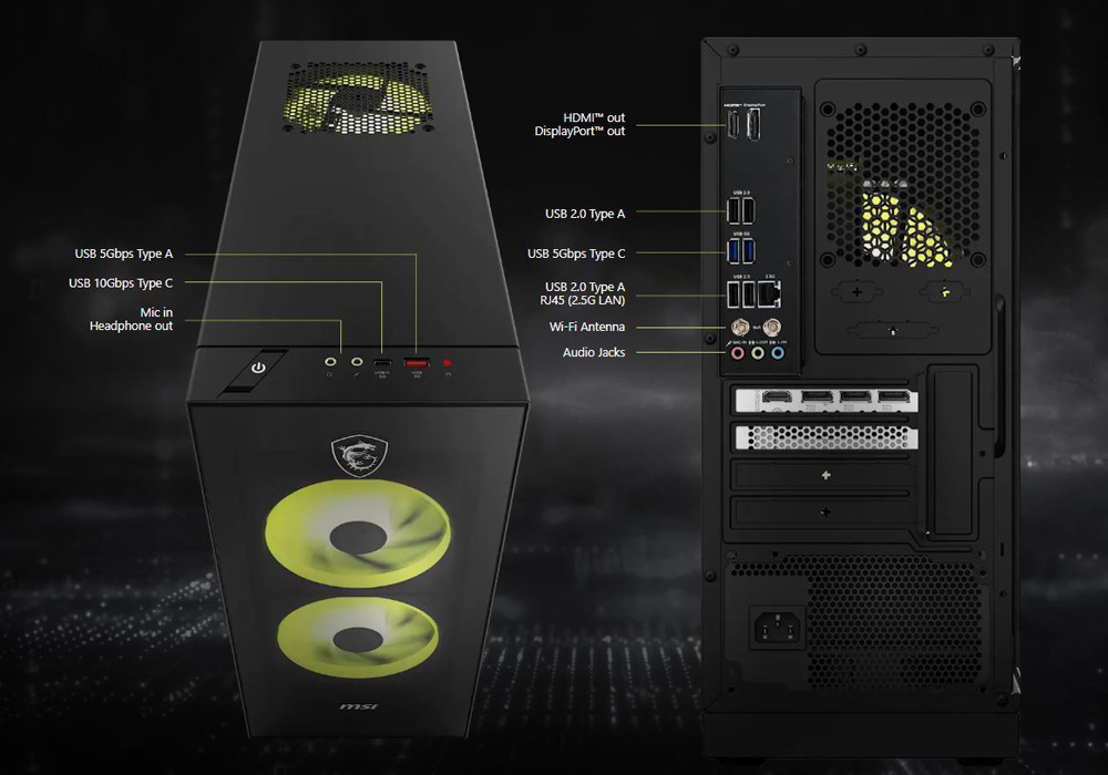 Порти MSI MAG Infinite S AI 2nd