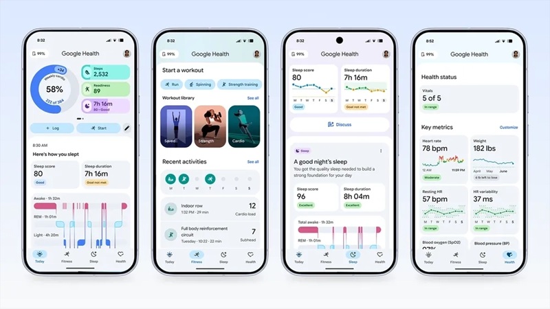 Google Health Coach, powered by Gemini AI, offers personalized recovery and workout recommendations.