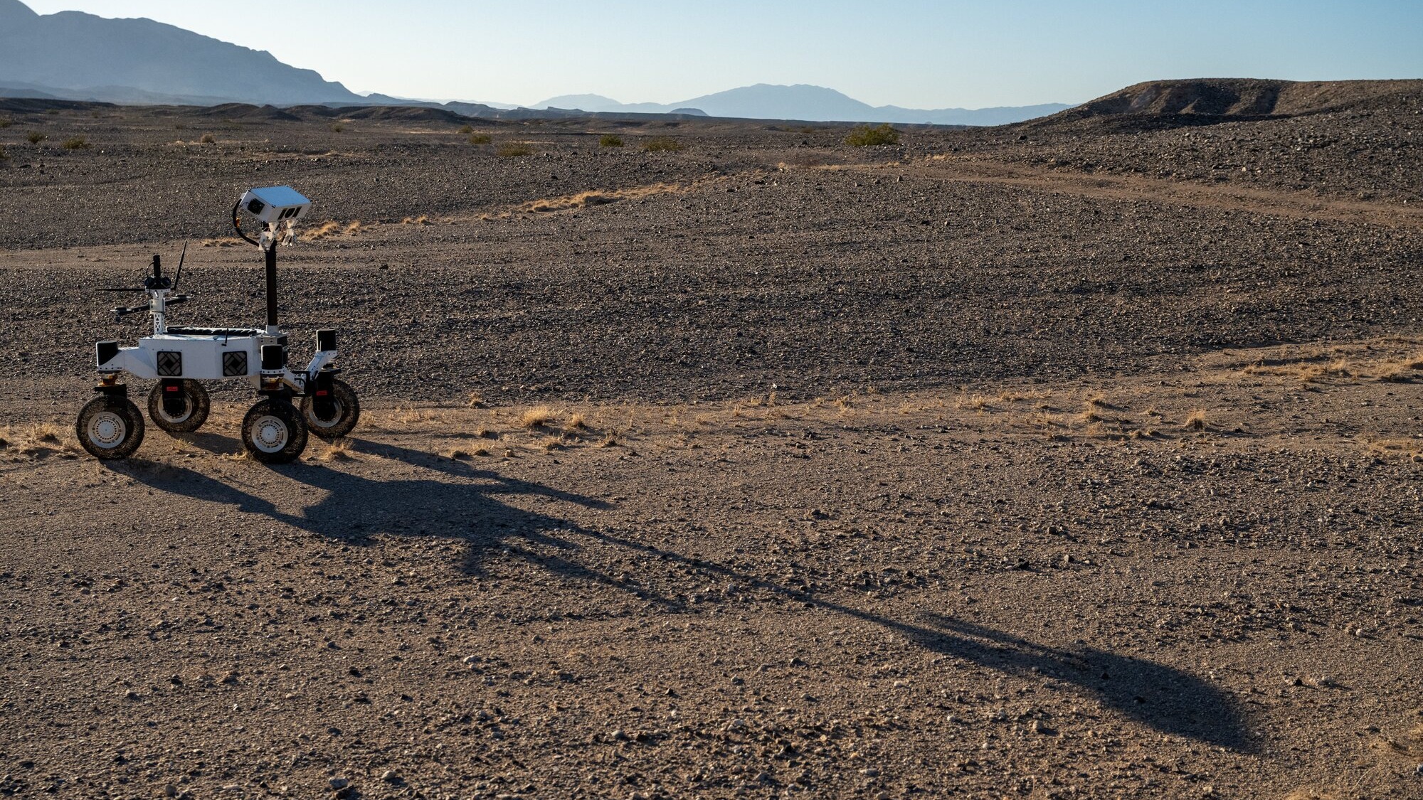 Front view of NASA ERNEST Rover Prototype