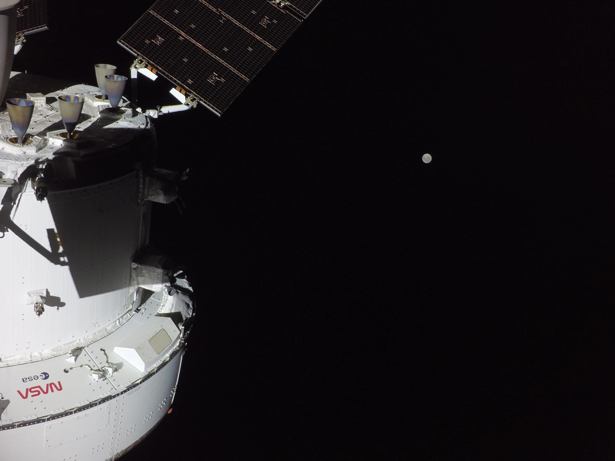 The Orion spacecraft is heading to the Moon