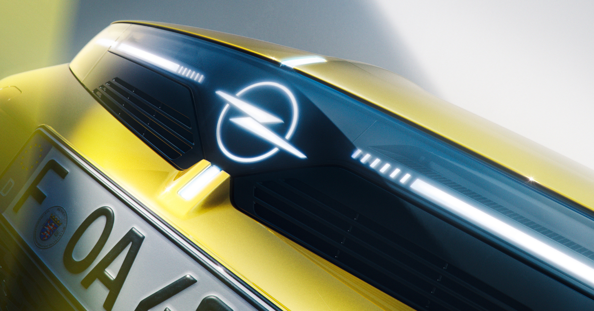 Opel Astra from a side perspective