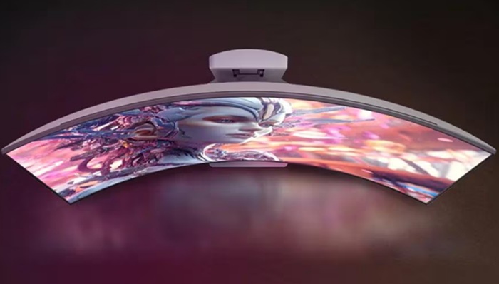 Rear panel features LG's RGB Hexagon Lighting, a signature UltraGear design element.