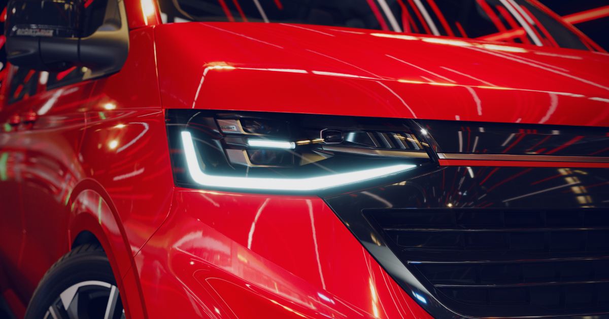 Volkswagen Transporter Sportline headlight design
