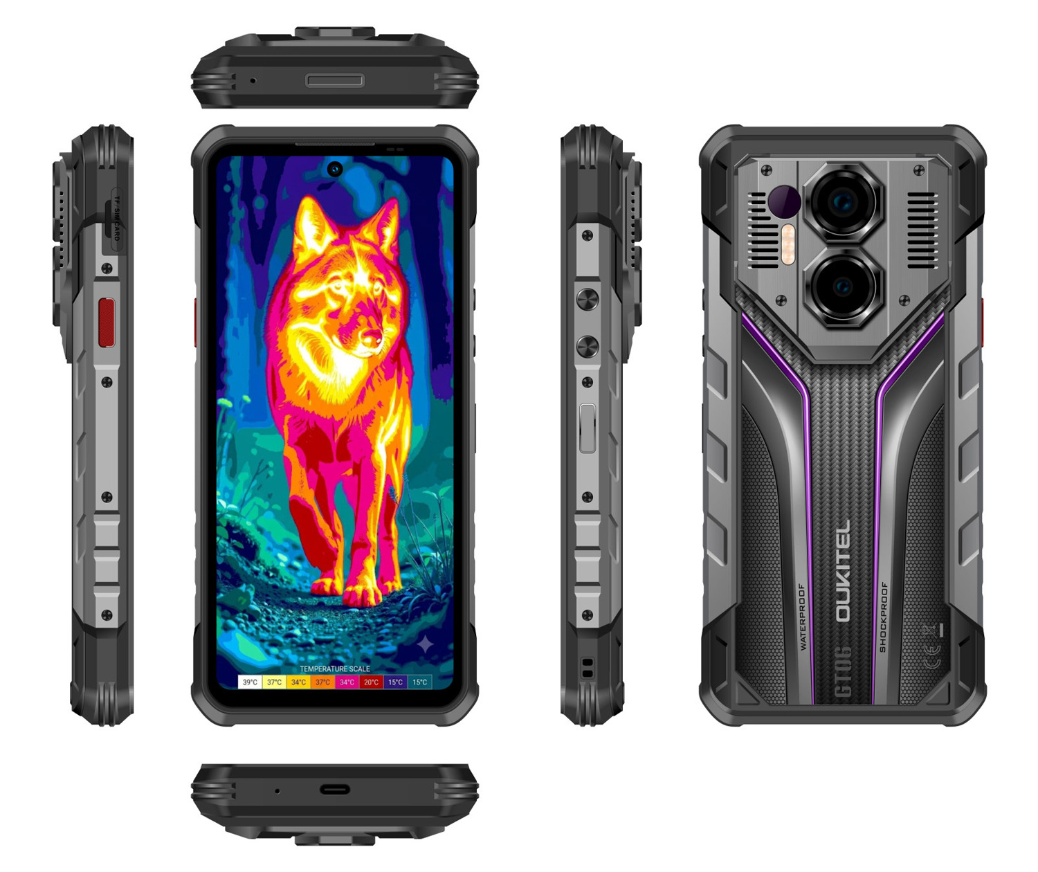 Oukitel WP70 Ultra - фронтальний вигляд