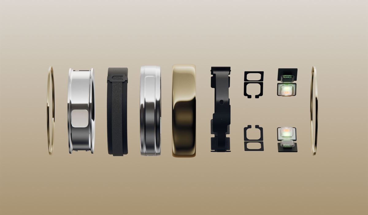 Oura Ring 5 alongside its app analytics. Image: Oura Ring