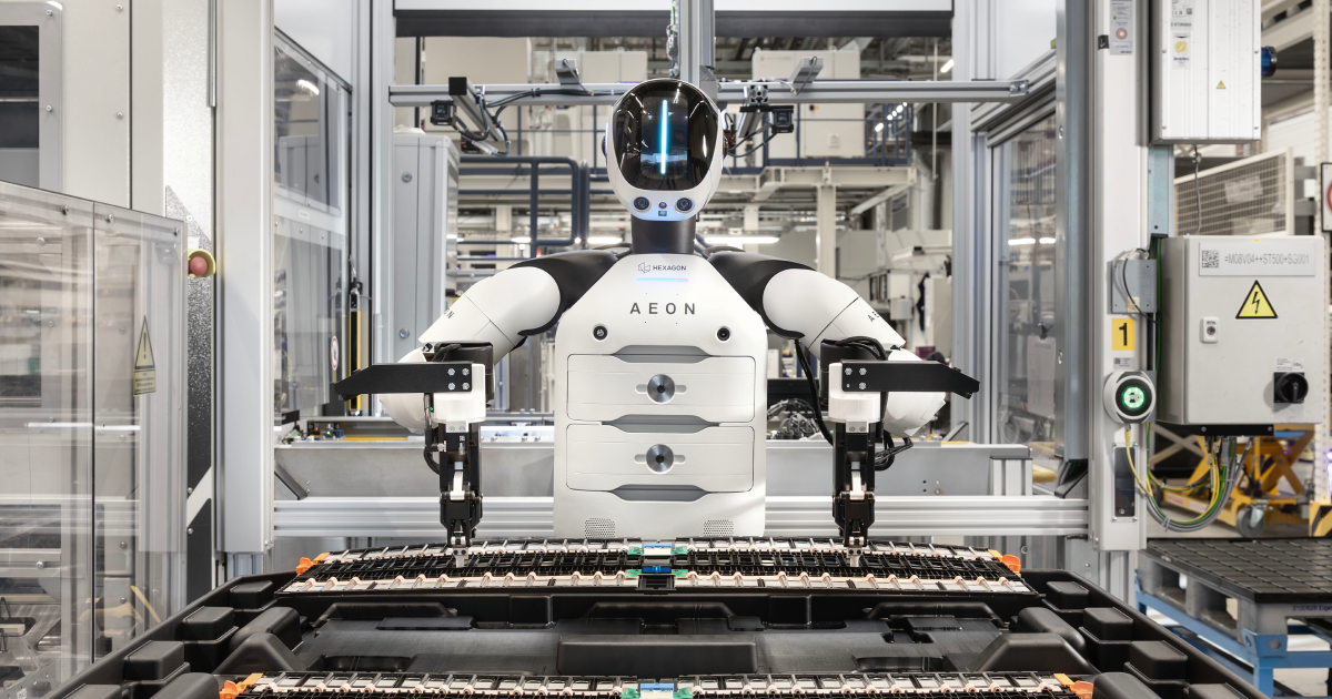 Humanoid robot at BMW factory