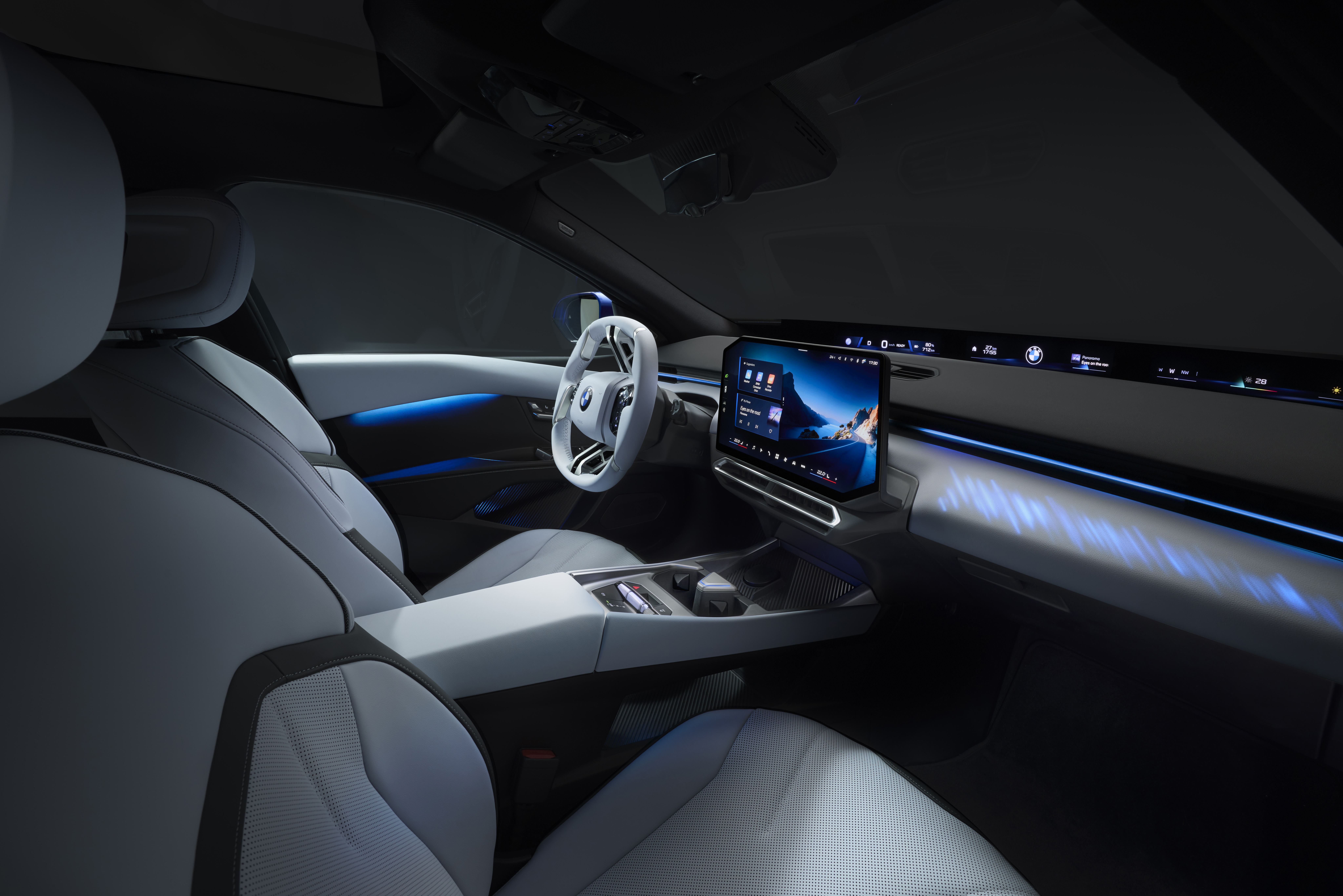 Интерьер BMW i3 вид спереди