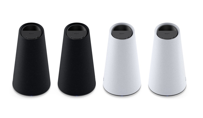 Les enceintes Pulse Elevate Wireless, attendues pour la fin 2026 en noir et blanc.