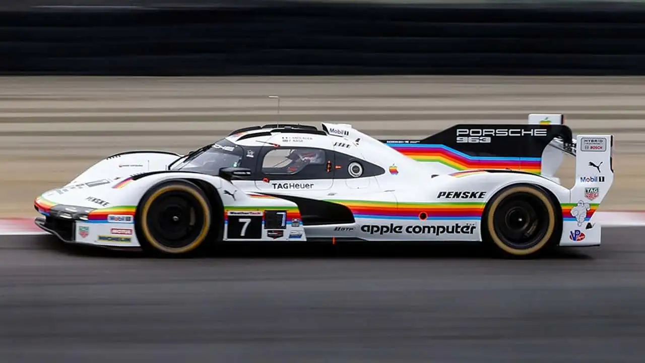 Передний вид Porsche 963