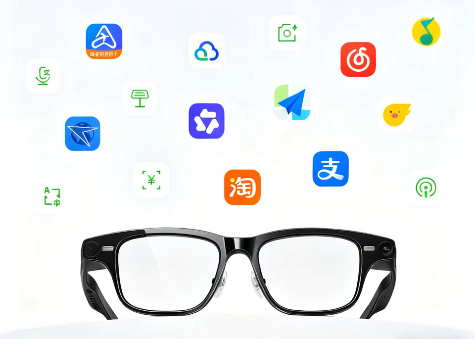 Les lunettes Qwen AI Glasses S1. Illustration : Alibaba