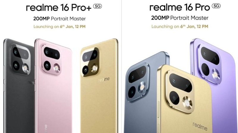 Updated design of Realme 16 Pro and Pro+