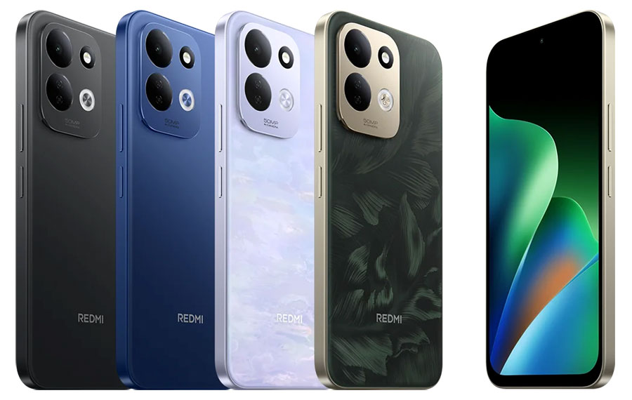 Le Redmi 17 en coloris Oak Green, l'une des teintes disponibles au lancement européen.
