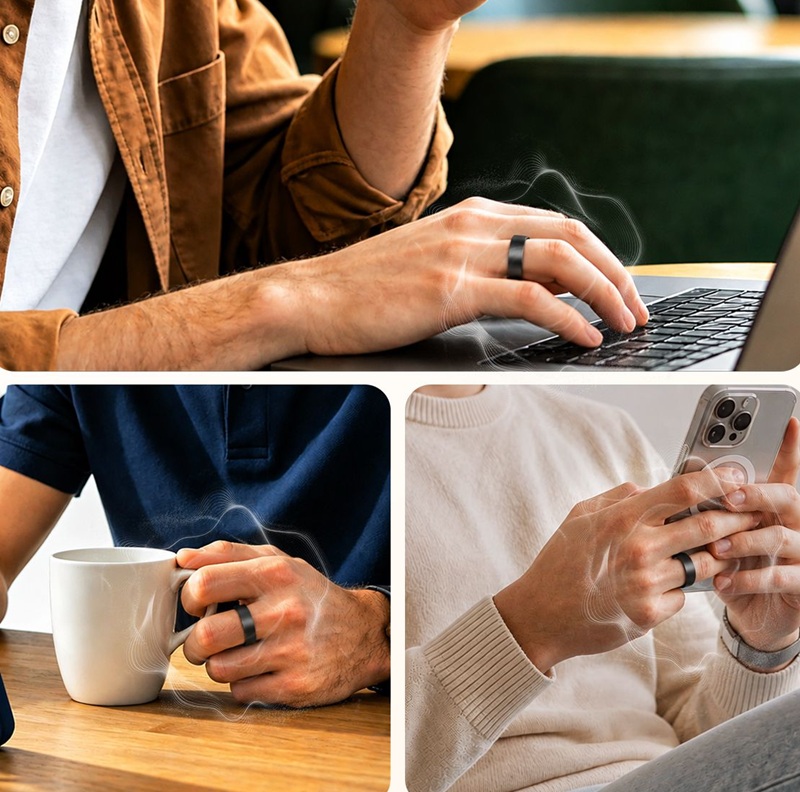 La surface tactile du ZenRing permet de contrôler musique, appareil photo et présentations d'un geste.