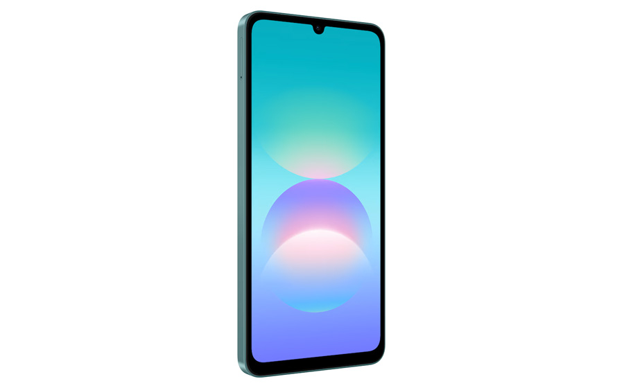 Samsung Galaxy A08 у сріблястому кольорі