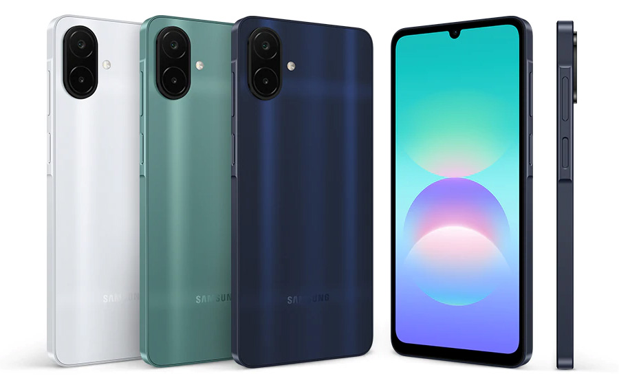 Samsung Galaxy A08 вид збоку