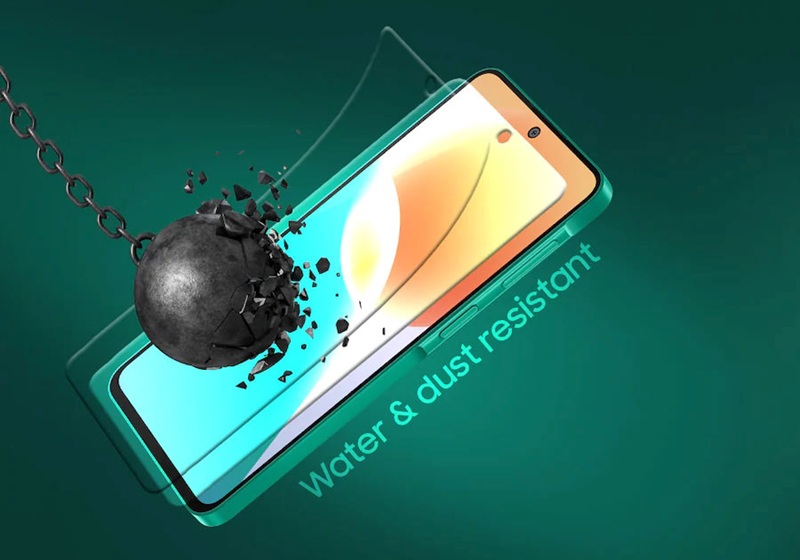 The F70 Pro carries an IP64 rating and Gorilla Glass Victus+ on both front and back panels.