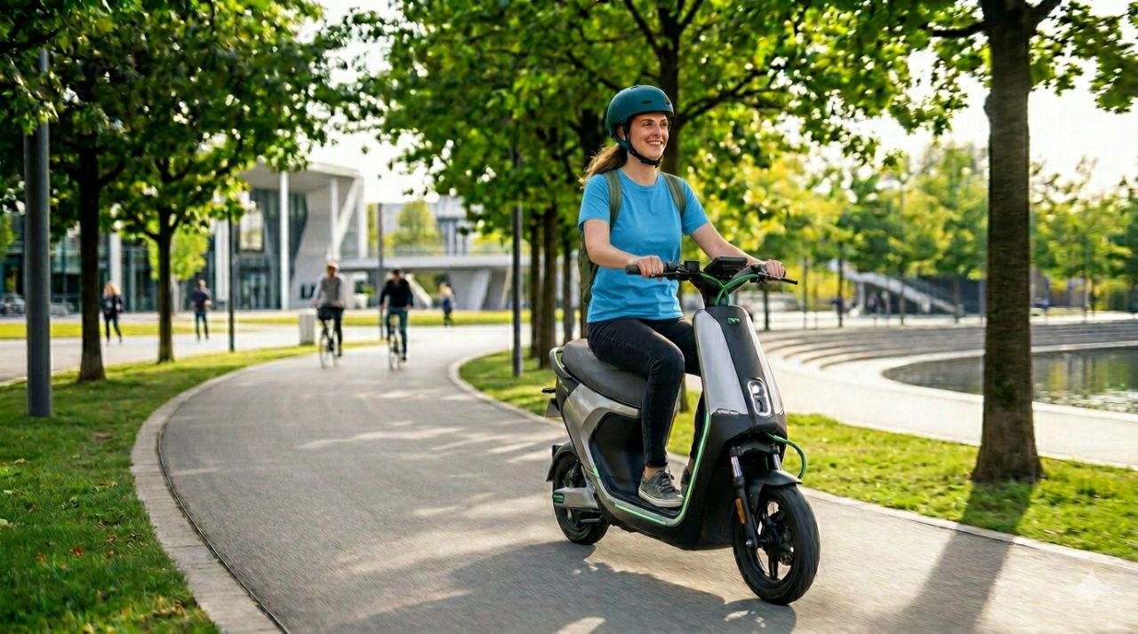Electric scooter - eco-friendly city transport