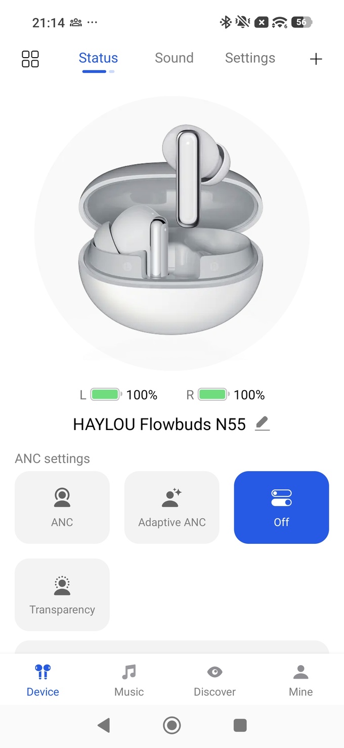 Haylou Sound branded application - screenshot 1