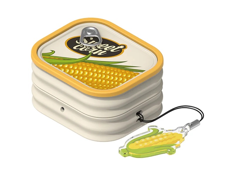 Food Can Case for Galaxy Buds 4 in canned corn style