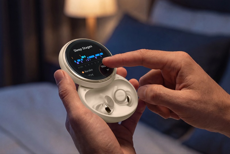 Les Sleep Earbuds 4 Pro intègrent des capteurs PPG pour surveiller le rythme cardiaque pendant le sommeil.