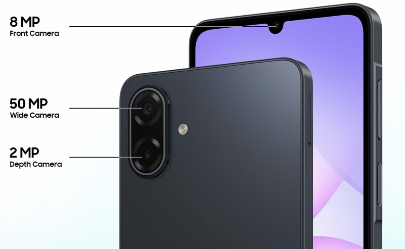 Camera 50 MP and front camera 8 MP Galaxy A07 5G