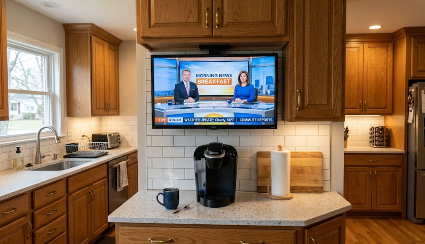 best tv for kitchen counter