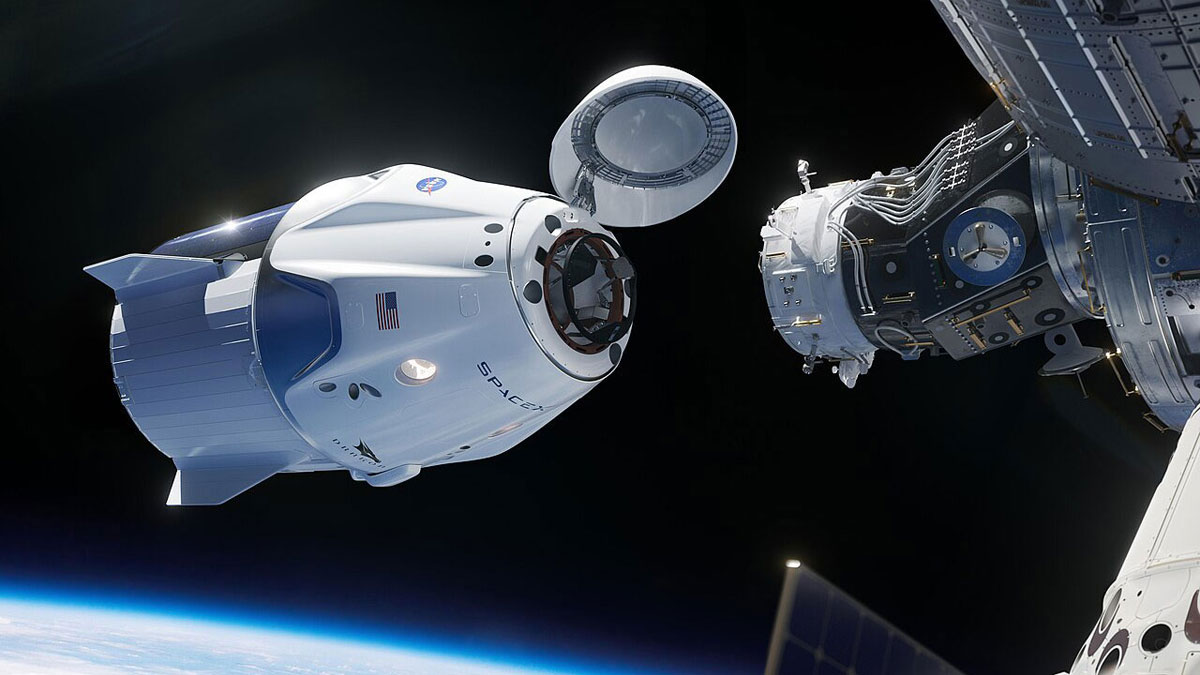 Иллюстрация SpaceX о капсуле Crew Dragon