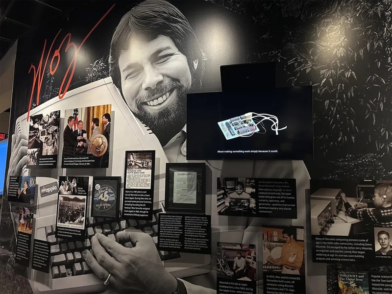 Exhibits from the Apple exhibition at the Mimms Museum of Technology and Art