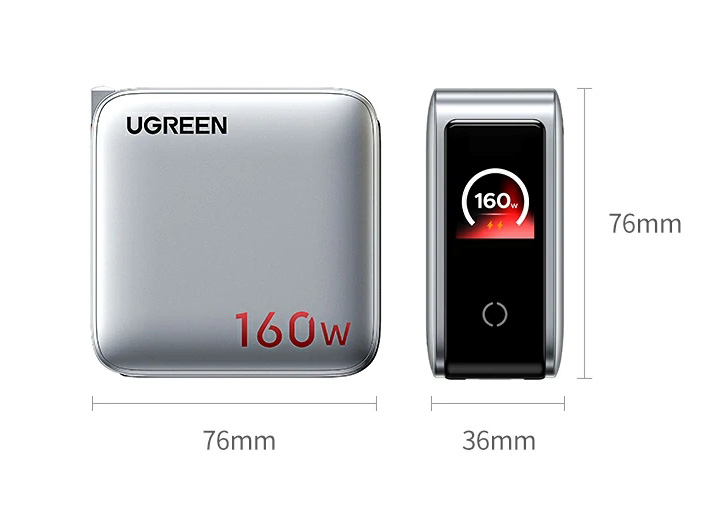 UGreen Charger Dimensions