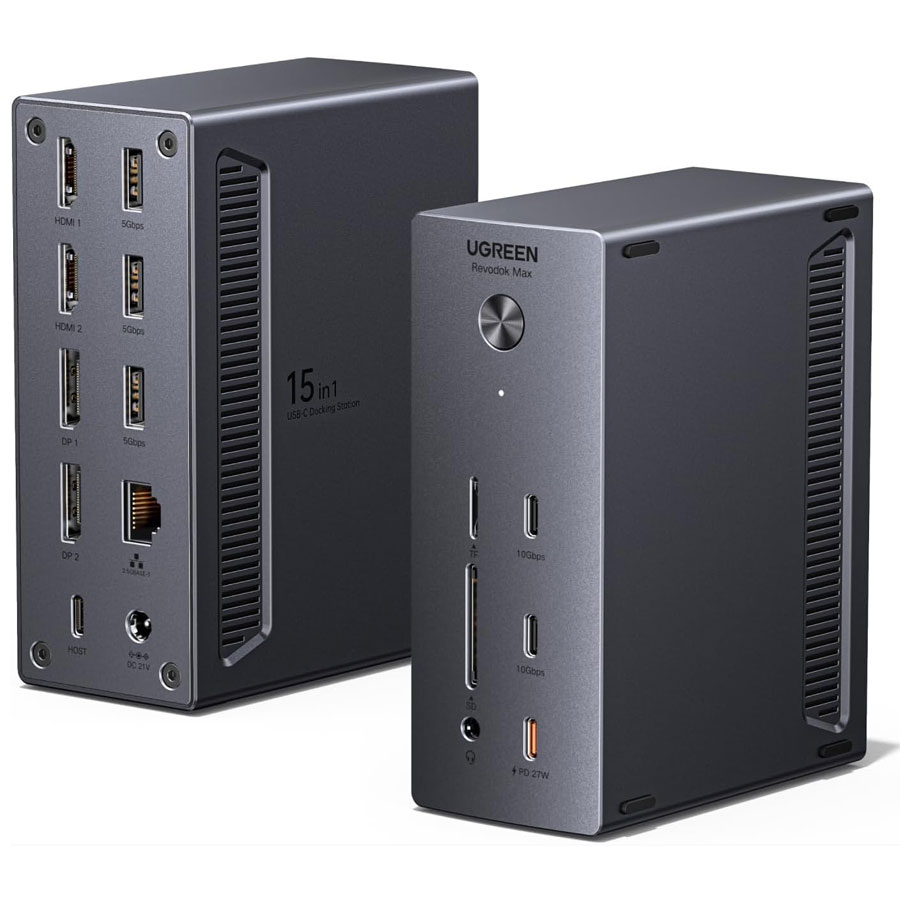 Док-станція UGREEN USB-C DisplayLink - Вид збоку
