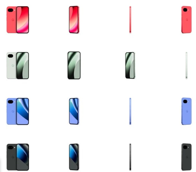 Color options for Google Pixel 10a