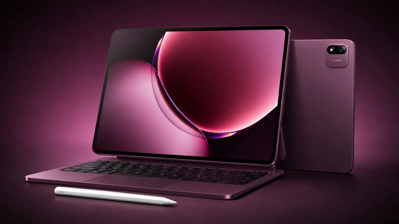 Xiaomi Pad 9 Pro Max with optional keyboard accessory, targeting productivity users.