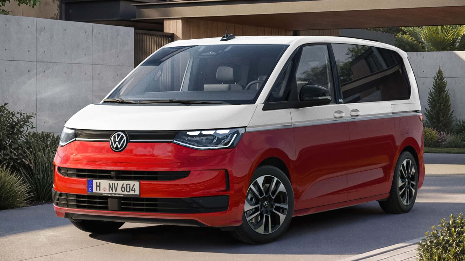 Обновленный Volkswagen Multivan 2026 - передняя часть