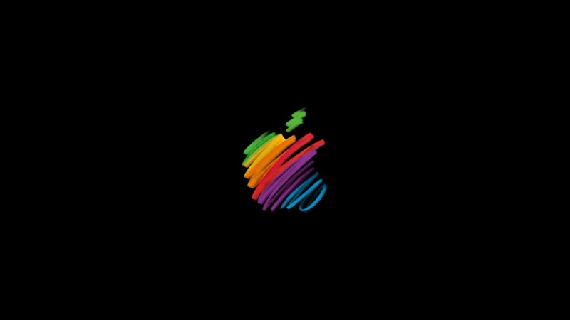 Apple 50th Anniversary Wallpaper in Dark Mode