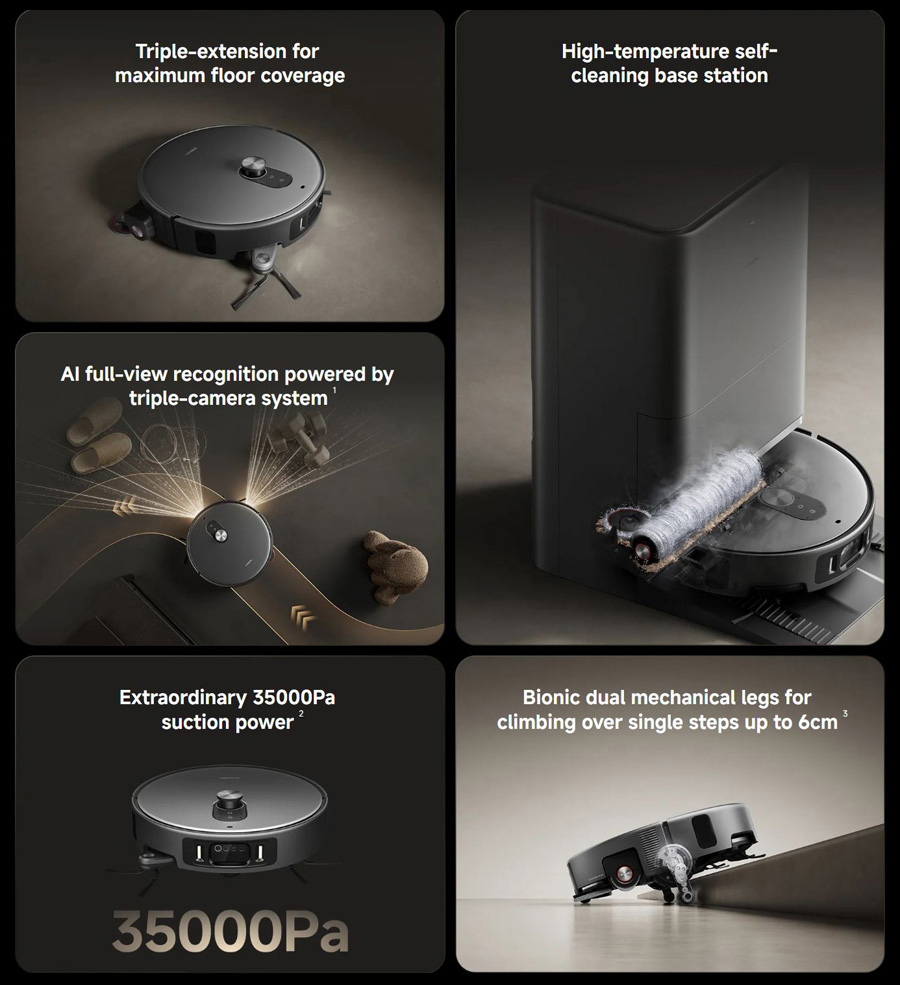 Основные характеристики Xiaomi Robot Vacuum 6 Max
