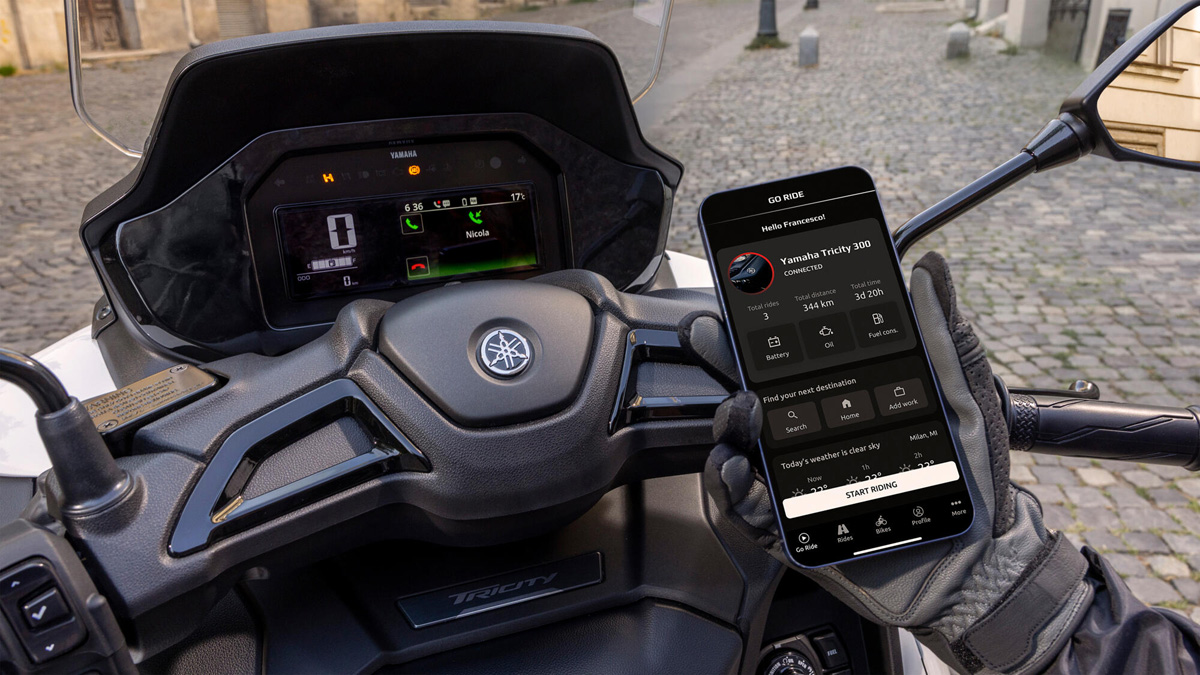 Yamaha Tricity 300 под разными углами