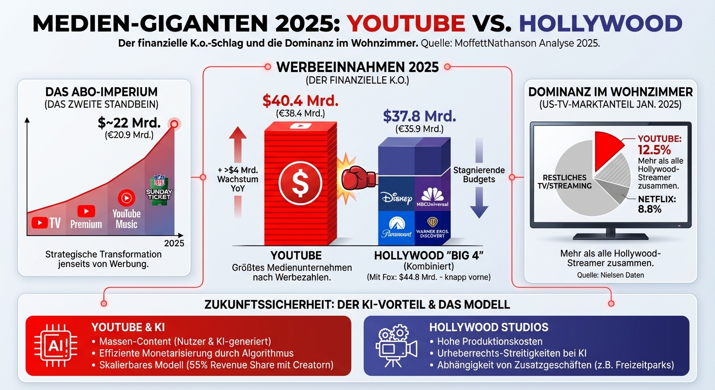 YouTube обгоняет Голливуд с впечатляющими доходами от рекламы